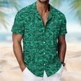 thumbnail image 2 of Wrtxtat Hawaiian Shirt for Men Floral Tropical Printed Casual Lapel Short Sleeve Button Down Shirts Cozy Summer Beach Cruise Vacation Aloha Shirt Multicolor#24 XL, 2 of 8