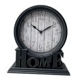 thumbnail image 3 of Reloj de escritorio analógico de estilo europeo sin tictac, decorativo para mesa de cocina. Borde plateado, 3 of 9