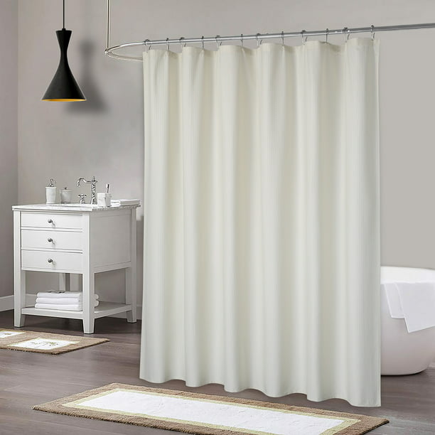 Haperlare 72 X72 Waterproof Cream, Shower Curtain And Liner Set