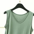 thumbnail image 4 of WRKEKC Racerback Tank Tops for Women Modal Solid Color V-Neck Sleeveless Layering Summer Tank Casual Slim Fit Top, 4 of 5