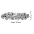 thumbnail image 3 of WREESH Halloween Lace Decoration Tablecloth Table Runner Black Spider Cloth 70 Inch, 3 of 7