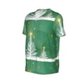 thumbnail image 6 of Fotbe Christmas Green Baseball Jersey Shirt for Men and Women, Casual Short Sleeves Button Down T-Shirt-X-Large, 6 of 9