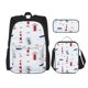 thumbnail image 1 of Fotbe Nautical Lighthouse Sailboat Set Escolar 3 en 1 para Niños - Mochila Duradera con Lonchera Aislante y Estuche para Lápices - Mochila Escolar para Niños y Niñas, 1 of 7