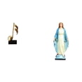 thumbnail image 1 of Escultura De Resina Con Elegante Nota Musical Para Dama, Adorno Creativo De Mesa, Centro De Mesa Para Escritorio, Chimenea, Regalo De Inauguración De La Casa, Virgen María, Jesús,, 1 of 8