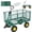 Green, variant on 4-in-1 Oversized Steel Dump Garden Cart, 880lbs Pullable Mesh Metal Utility Cart, All-Terrain Wagon with Removable Liner, Side Panels & Mesh Tray for Lawn, Patio, Landscaping