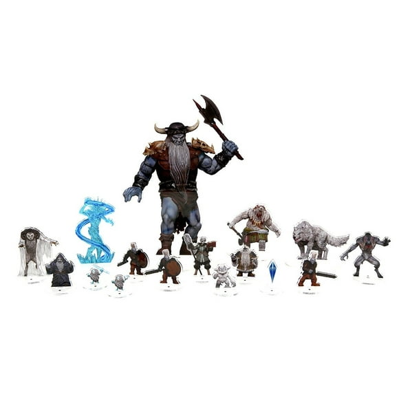 Donjons et Dragons, le Vent de Glace de l'Essentiel de la Demoiselle d'Honneur 2D Miniatures - Set 2: Idoles Géantes du Gel des Royaumes