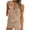 Khaki, variant on Buigttklop Pajamas Tank Top Lounge Sets Waffle Knit V Neck Sleeveless Outfits Sets Sleepwear Loungewear for Women