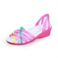 thumbnail image 1 of Mixed Rainbow Colors Jelly Sandals, 1 of 5