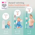 thumbnail image 2 of Set de cepillos de dientes para bebé Cherish Baby Care, silicona libre de BPA, 2 of 8