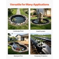 thumbnail image 6 of 8x10ft 45 Mil EPDM Rubber Pond Liner Durable Leakproof Easy Cut for Outdoor Water Garden Koi Fishpond Waterfall Fountains Black, 6 of 7