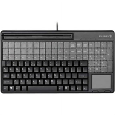 CHERRY SPOS G86-61411 - Keyboard - with touchpad, magnetic card reader - USB - black