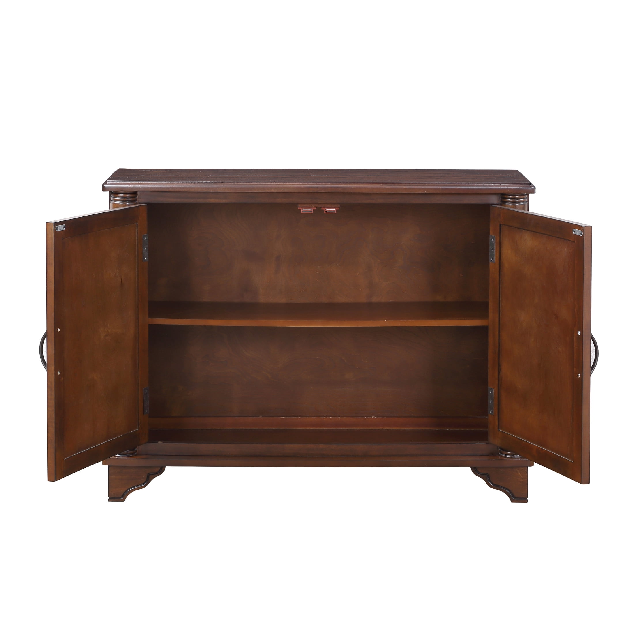 Noble House Jemima 40" Console Table, Pine Wood Frame with Storage Shelf for Hallway or Sofa Table, Light Espresso
