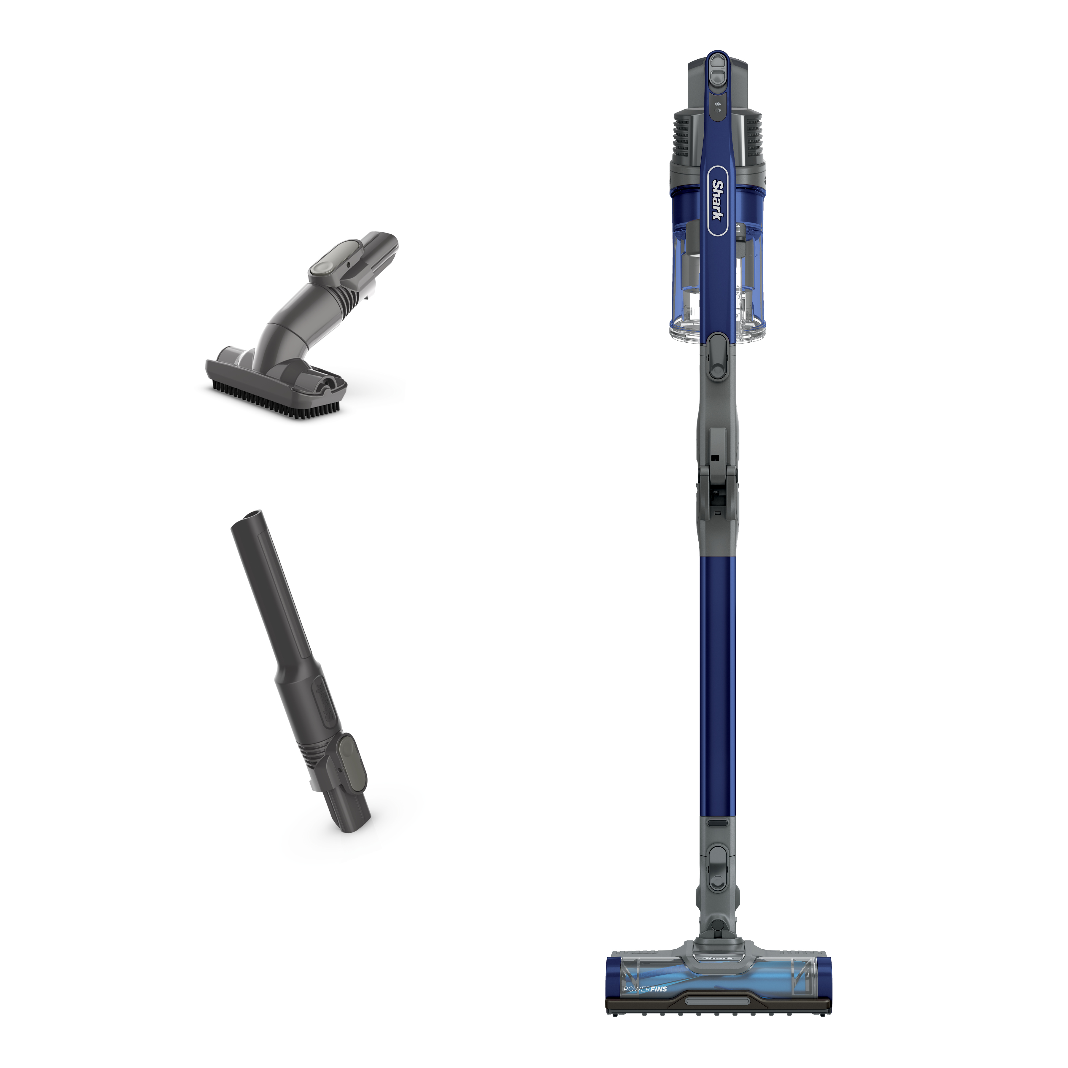 Shark Pet Pro Cordless Stick Vacuum, Carpet and Hardfloors, PowerFins Self-Cleaning Brushroll, MultiFLEX Wand, HEPA Filtration, 40-Min Run Time, IZ340H Blue