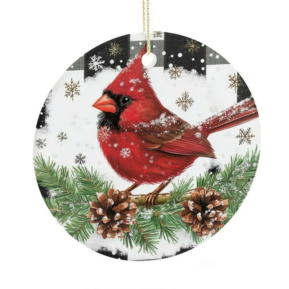 Christmas Ornaments Winter Cardinal Decorative Ornaments for Christmas Tree Xmas Ornament for Family Sister Friends Christmas Cardinal Bird Winter Holiday Christmas Tree Ornaments