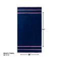 thumbnail image 2 of Mainstays Patriotic Cotton Blend Cotton-Blend Cabana Beach Towel, 36 x 72 in, Navy Blue, 2 of 7