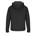thumbnail image 4 of Men’s Pullover Hooded Sweatshirt with Half Zip Front Kangaroo Pocket and Adjustable Drawstring Hood Casual Fit Black L, 4 of 5