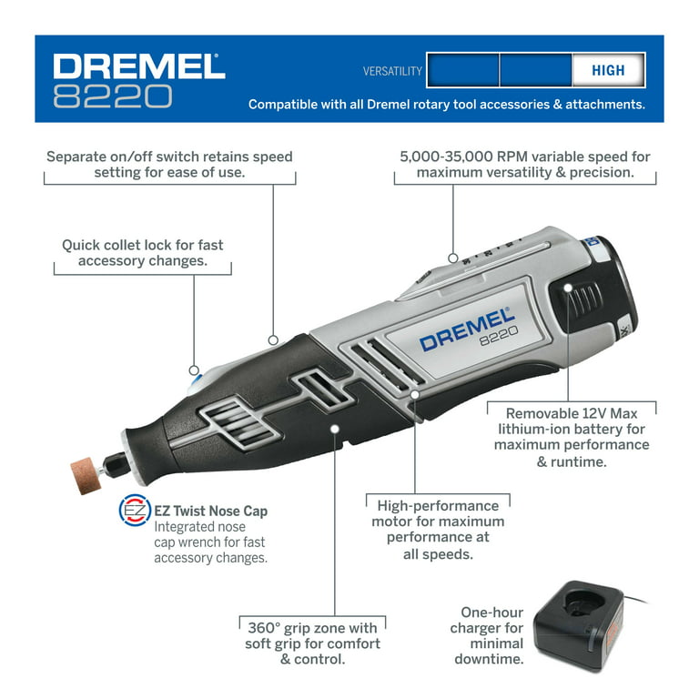 Dremel 8220 12v Cordless Rotary Tool Complete Review And Accessories  Overview 