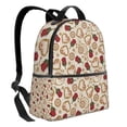 thumbnail image 2 of Lsque Valentine'S Day Rose Pattern Backpack – School Travel Canvas Daypack with Ergonomic Padded Straps, Multiple Compartments & Leather Handle, 2 of 5