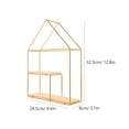 thumbnail image 2 of FESTFENDS Living Room Kitchen Wall Mounted Shelf Golden Iron Decoration for Homeowners 1Pack, 2 of 8