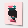 thumbnail image 3 of Designart ' Ethnic Geometric Silhouette of African American II ' Modern Canvas Wall Art Print, 3 of 4