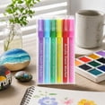 thumbnail image 5 of Fine Tip Acrylic Paint Pens with 0.03-Inch Ultra-Fine Point, 6-Pack Multi-Color Set for Rock Painting and Art Crafts, 5 of 5