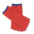 thumbnail image 4 of Wrapables® Amusement Park Five Finger Cartoon Socks Five Toe Socks Set of 3, Black/Red/Grey, 4 of 4