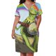 thumbnail image 3 of The Muppets Kermit 2 Vestido suelto con bolsillos y vestido de fiesta de manga larga, 3 of 7