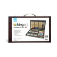 Kingart Studio, Mixed Media Art Set, Wood Case, 80 Unique Pieces, for