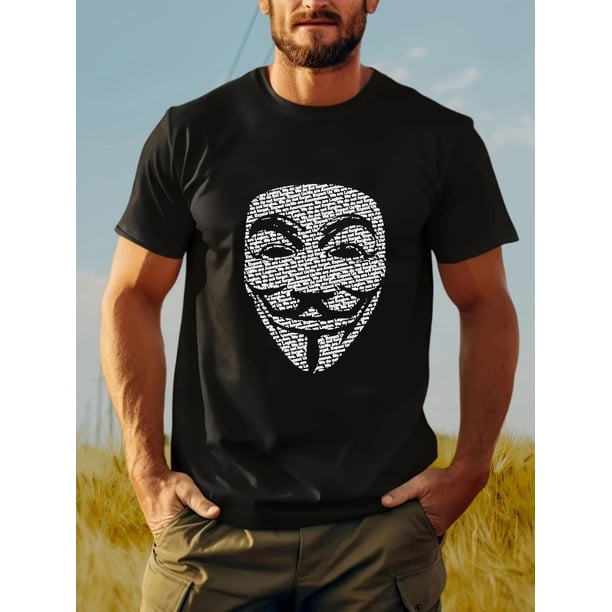 Camiseta informal de algodón para hombre: manga corta, cuello redondo y diseño gráfico único | Ideal para salidas de verano y para hacer deporte. Para adultos, hombres, mujeres, adolescentes, jóvenes.
