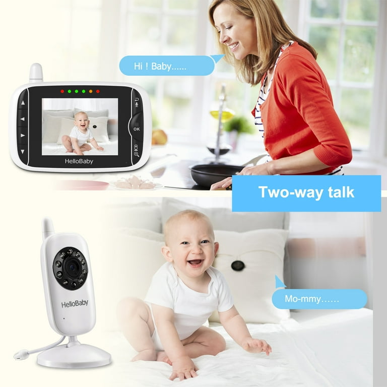  HelloBaby Baby Monitor with 3.2'' IPS Screen - Baby
