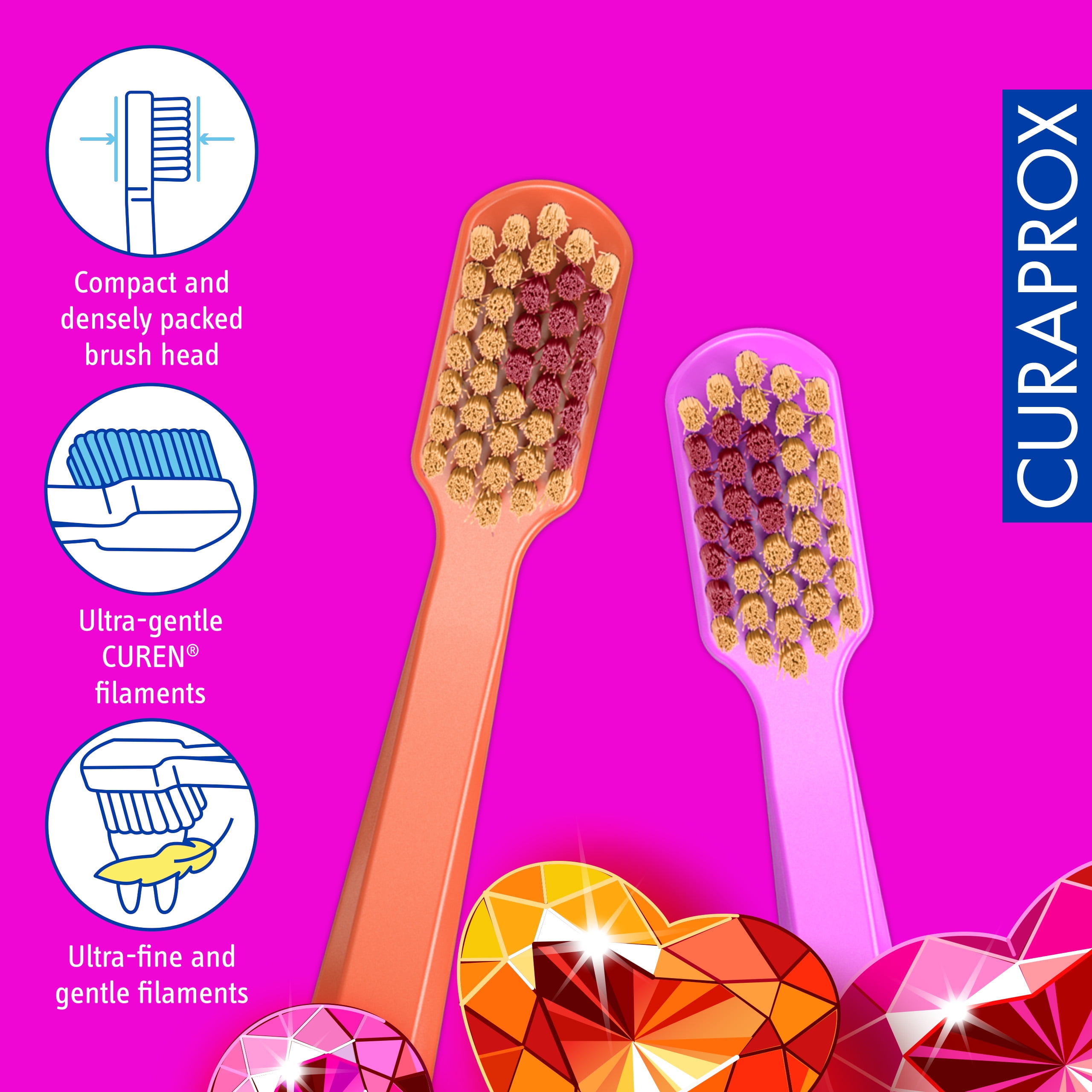 CS 5460 Love Edition 2026, 2 pcs, Ultra Soft & Gentle Toothbrush