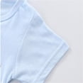 thumbnail image 6 of LYMAYTER Soft Cotton Romper for Newborn Toddler Summer Crew Neck Short Sleeve Jumpsuit 0-24M, 6 of 7