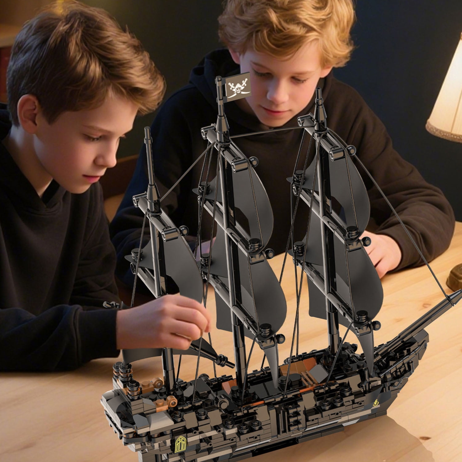 774PCS Pirate Ship Building Blocks, Mini Bricks Model Kit for Adults & Kids 8+, DIY Assembly Ship Decor for Birthday/Valentine's Day/Christmas Gift