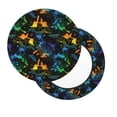thumbnail image 7 of Uemuo Retro Truck Pattern Round Bar Stool Seat Covers Washable Stool Cushion Slipcover Elastic Bar Chair Covers-14 inch, 7 of 7