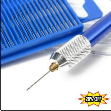 21pcs Mini Twist Micro-Drill Set 61-80 Jewelers Bit Index Pin w/ Hand Drill Kit