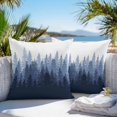 thumbnail image 4 of Outdoor Pillow Cover Forest Tree Set of 2 Waterproof Throw Pillowcases Misty Forest Silhouette Nature Ombre Decorative Patio Furniture Pillows for Couch Garden Indoor & Outdoor Use, 4 of 9