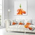 thumbnail image 3 of Designart Rose Flower Stem with Shed Petals - Floral Throw Pillow - 18x18, 3 of 5