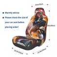 thumbnail image 3 of Wukai Abstract Lion Painting Full Set Car Seat Covers with Soft Padding Universal Auto Front Seats Protector and Cushion Mat, 3 of 5