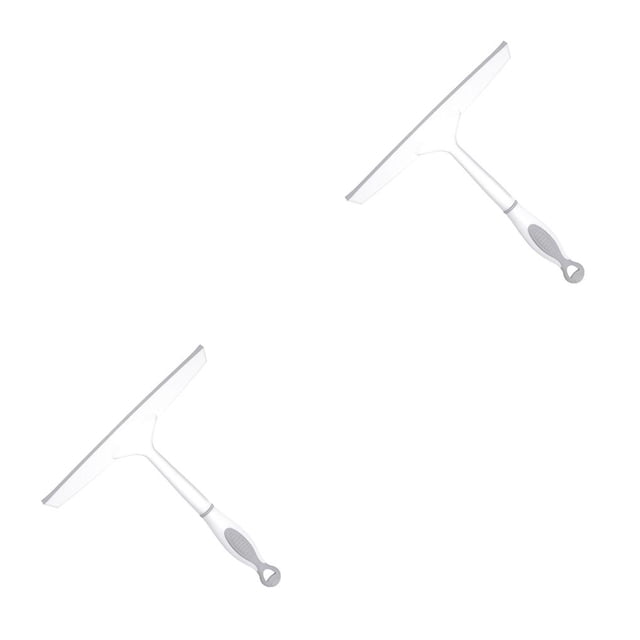 Yuarrent Raspador de agua de vidrio, raspador de limpieza de ventanas de mano, herramienta de limpieza de espejo doméstico para baño 2piezas Yuarrent CBP047576