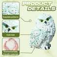 thumbnail image 6 of ICERUN Garden Statues,Resin White Owl Sculpture Garden Decorations,Piercing Owl Eyes Outdoor Statues,Style2, 6 of 7
