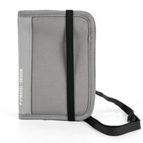 DODAMOUR Travel Passport Holder for Neck with RFID Blocking, Pouch Wallet for Men Women, Slim Hidden Passport Wallet for Cash, Credit Cards (Gray)