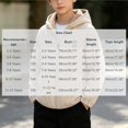 thumbnail image 2 of Cethrio Boys Hooded Fleece Jacket, Lightweight Full Zip Embroidery Warm Fall Winter Outerwear Size 7-8 Years Beige, 2 of 8