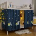 thumbnail image 4 of Cortina para cama de dormitorio infantil, mosquitera opaca, tienda de campaña para dormitorio, litera inferior, cortinas transpirables para cama con dosel, 4 of 5
