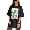 thumbnail image 3 of Plus Size Shirt for Women Black Tops for Women Short Sleeves Shirt for Women ST Patrick T Shirt Crewneck Shirt for Women L, 3 of 5