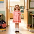 thumbnail image 2 of Curuila Child Toddler Girls School Dress Short Sleeve Fruit Print Crew Neck Summer Comfortable Dresses Size 2-3 Years, 2 of 7