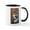White/Black Inside, variant on CafePress - Wolf 025 Mugs - 11 oz Ceramic Mug - Novelty Coffee Tea Cup