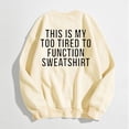 thumbnail image 4 of WEAIXIMIUNG Sweatshirts pour Femmes Mode Décontractée Couleur Unie Manches Longues Imprimé Lettre Col Rond Hoodie, 4 of 4