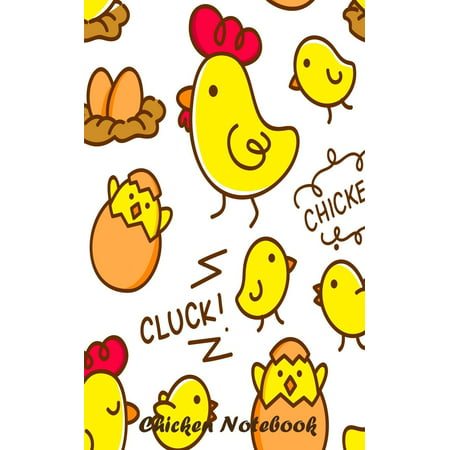Chicken Notebook: Cute Notebook with Baby Chicks, 150 Lined Pages, Pocket Size White Notebook 5x8