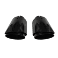 thumbnail image 3 of 1 Uds. Silenciador Universal de fibra de carbono para coche, silenciador de acero inoxidable, sarga negra brillante, punta del boquilla de escape, 3 of 5