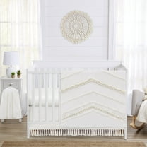 Sweet Jojo Designs Boho Fringe Ivory 5 Piece Crib Bedding Set